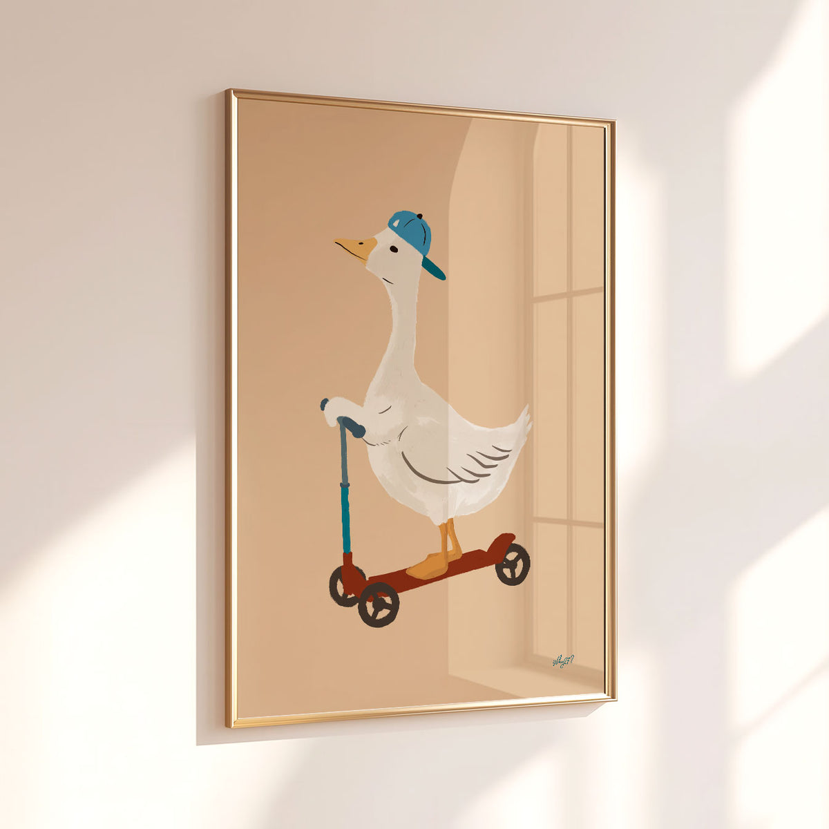Scooter Goose Poster