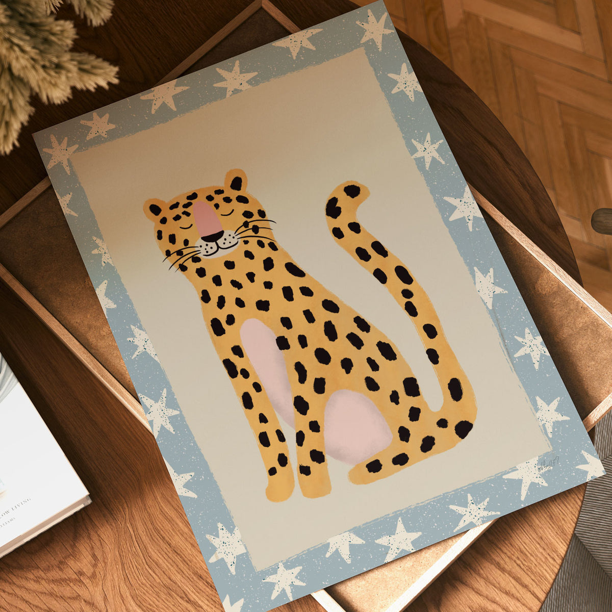 Wild Star Leopard Poster