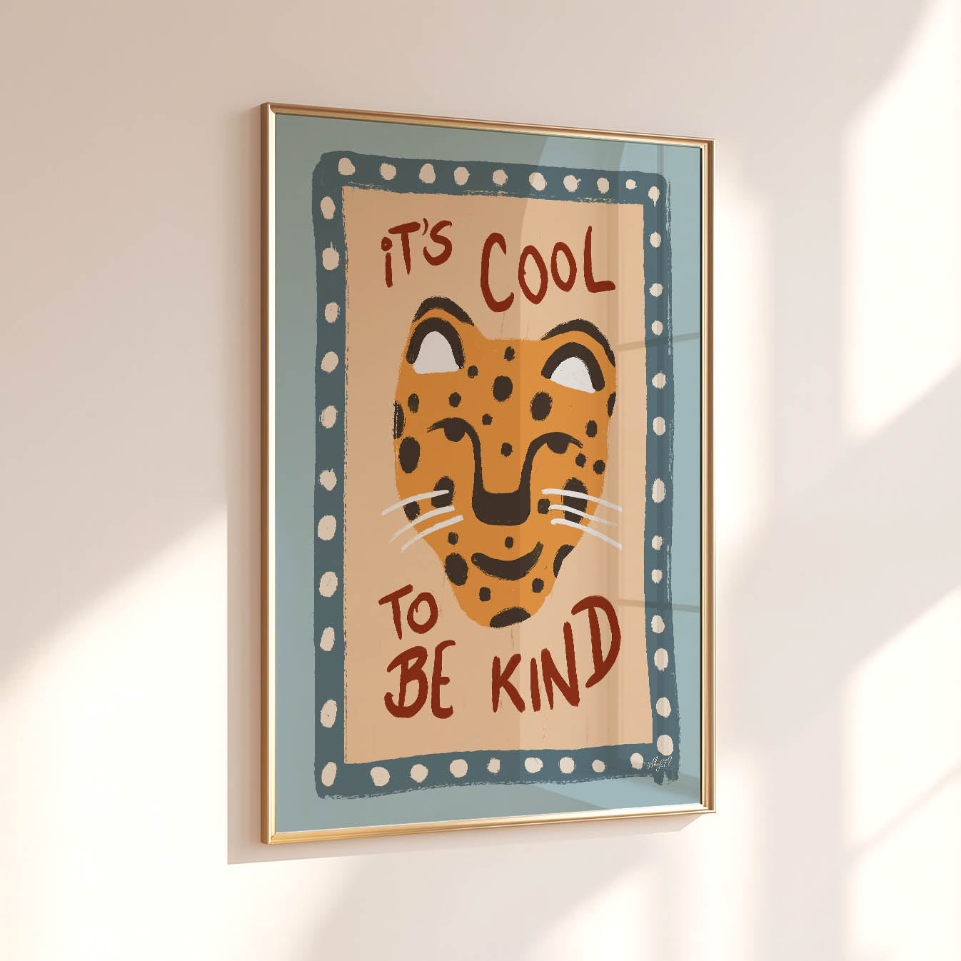 Kind Leopard Poster