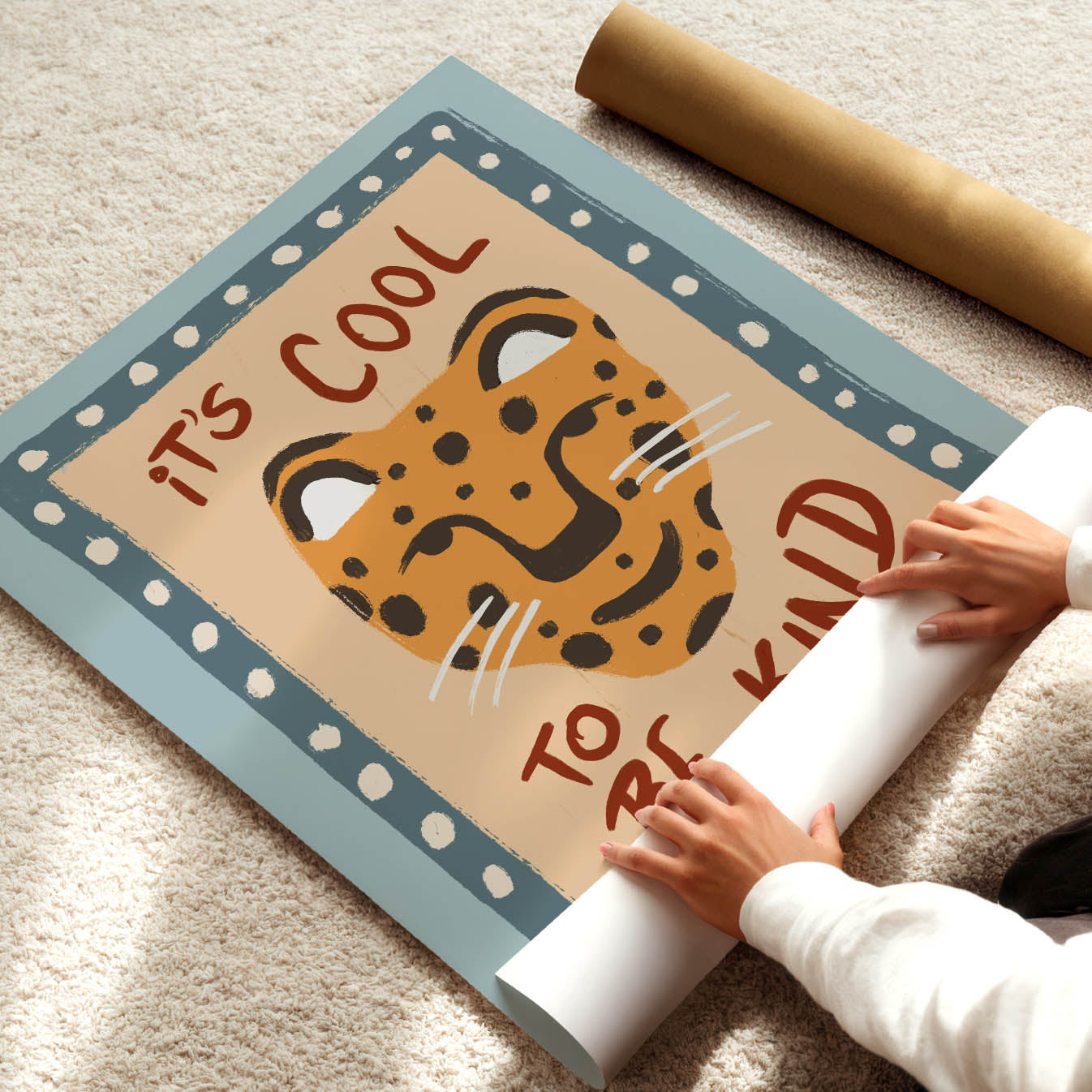 Kind Leopard Poster