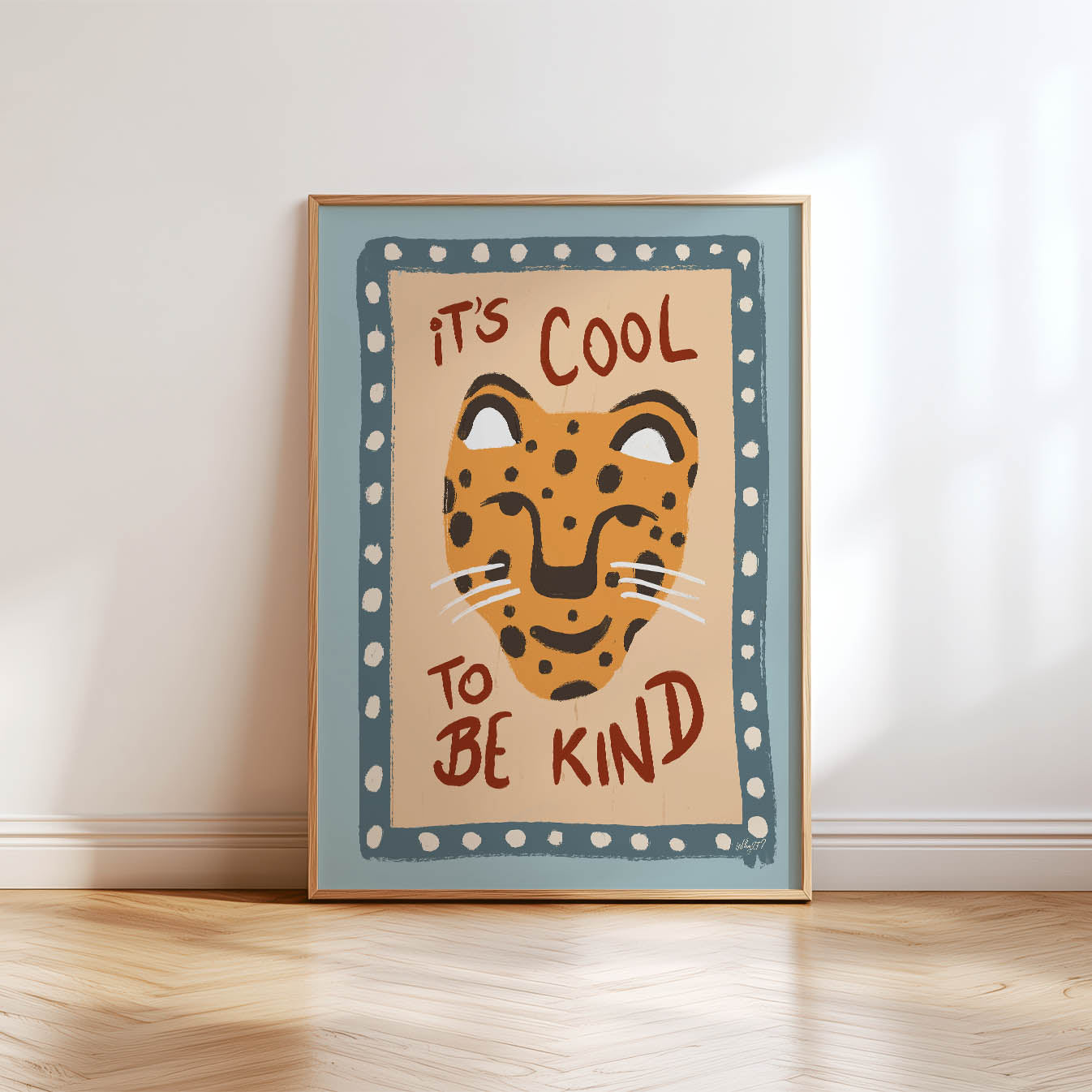 Kind Leopard Poster