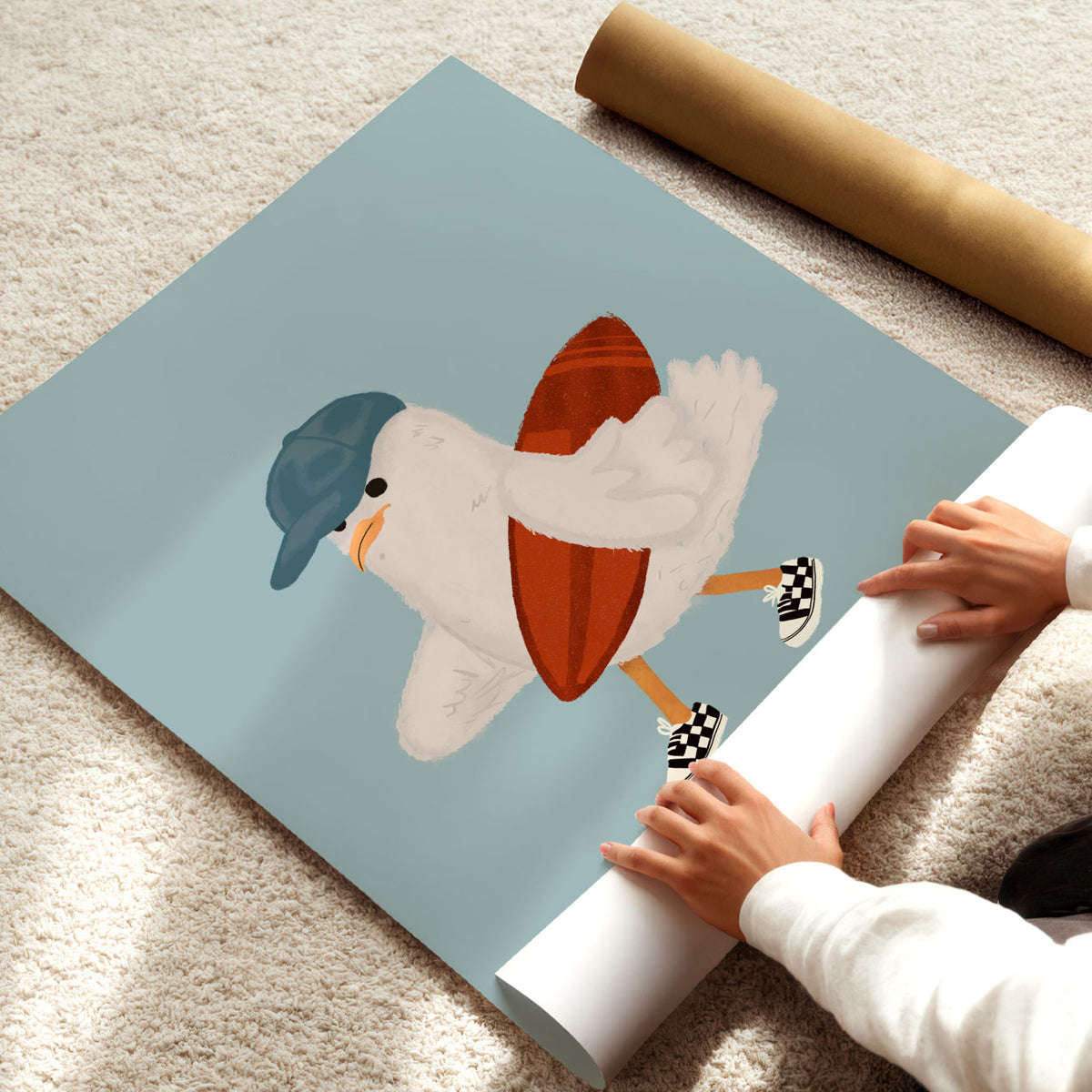 Surf Goose Poster