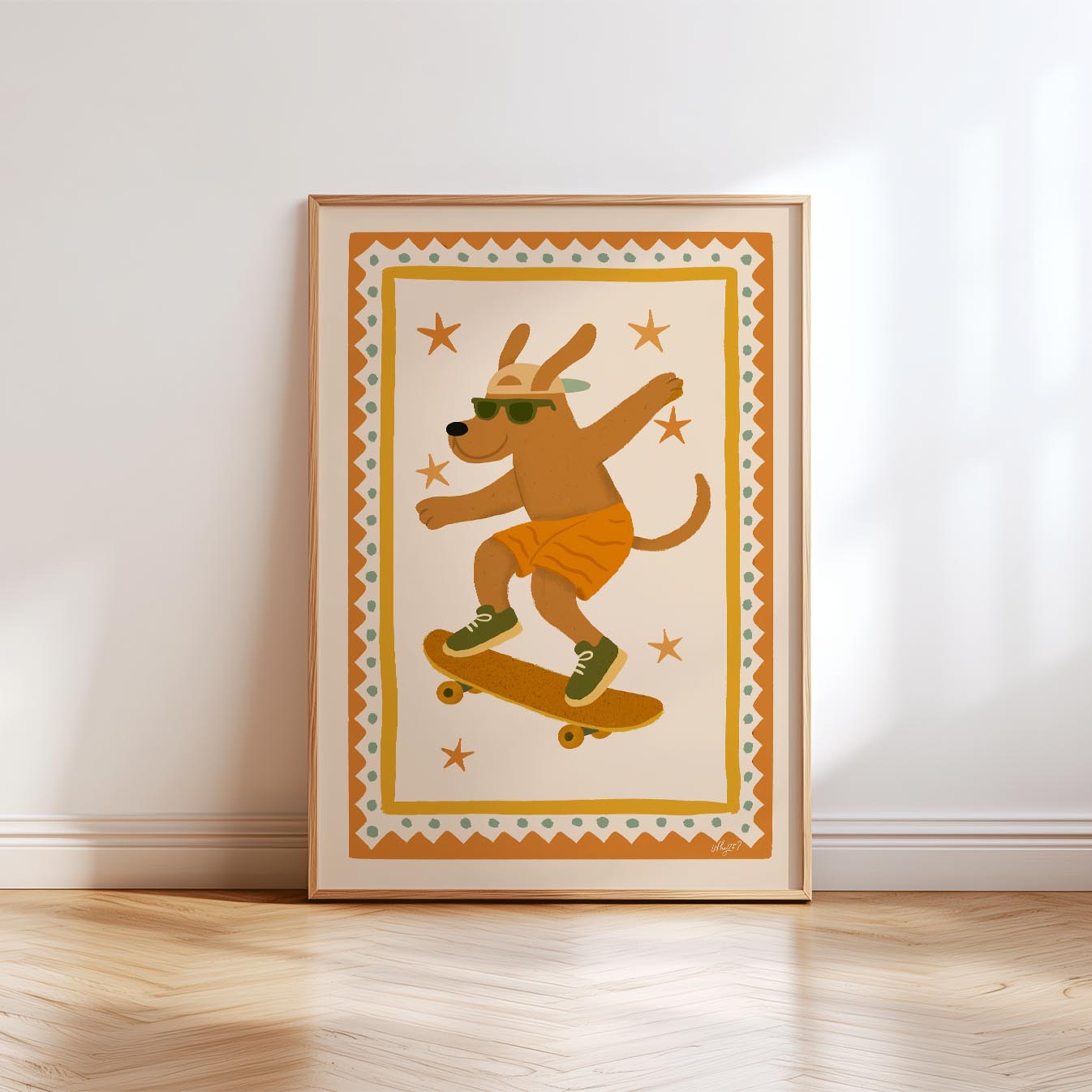 Sky Rider Dog Poster