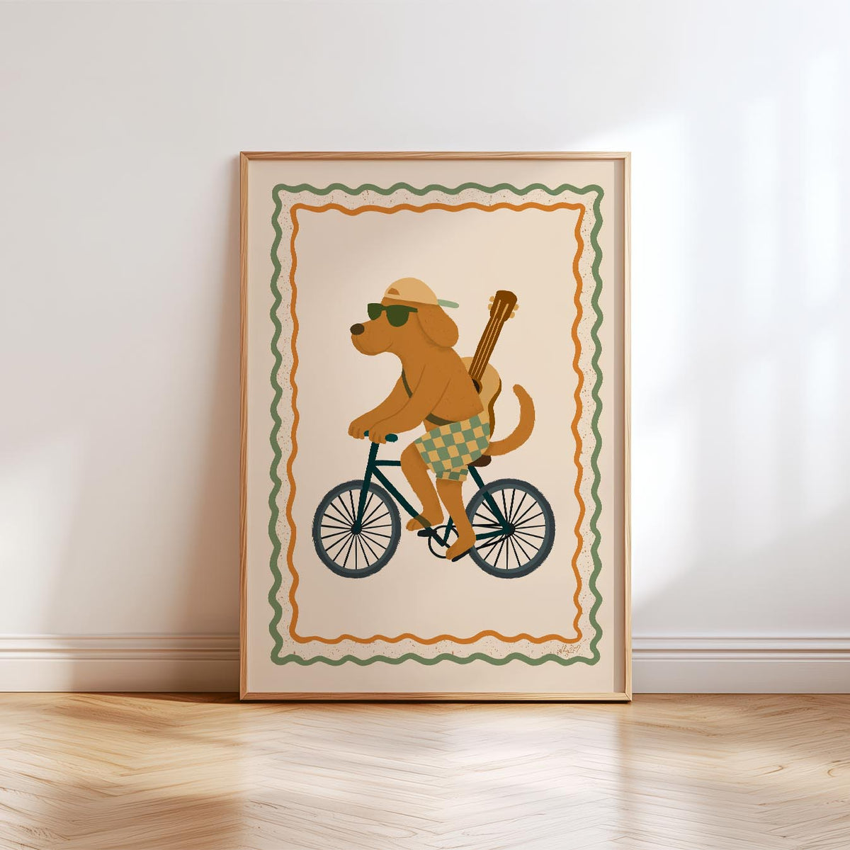 Adventure Dog Bike Poster