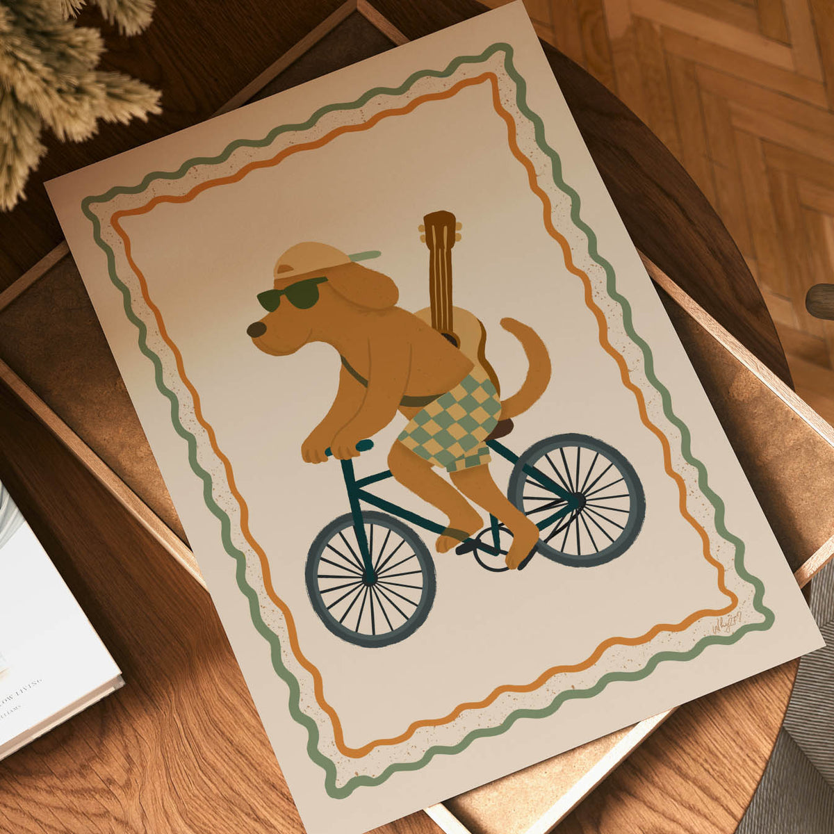 Adventure Dog Bike Poster
