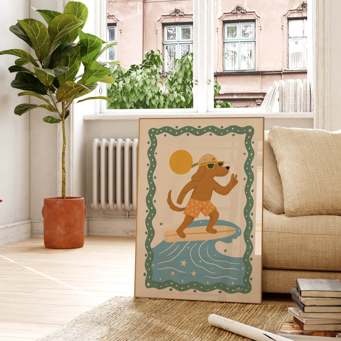 Fang die Wellen Plakat