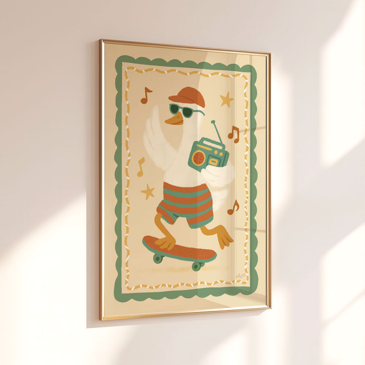 Skate Radio Goose Poster