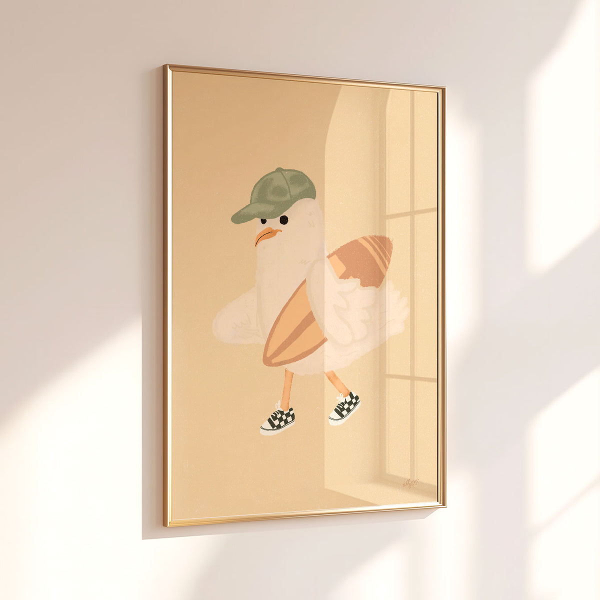 Seagull Surf Day Poster