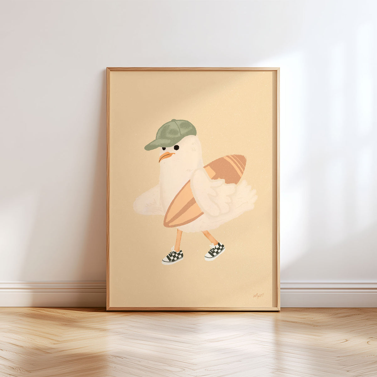 Seagull Surf Day Poster