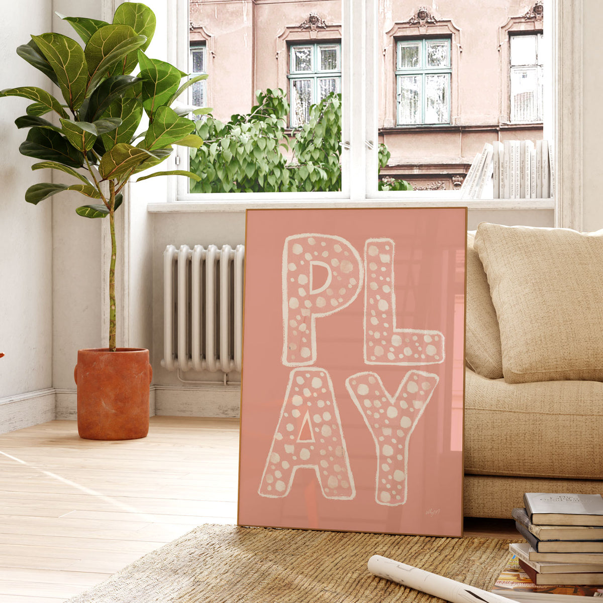Play Lettering Poster