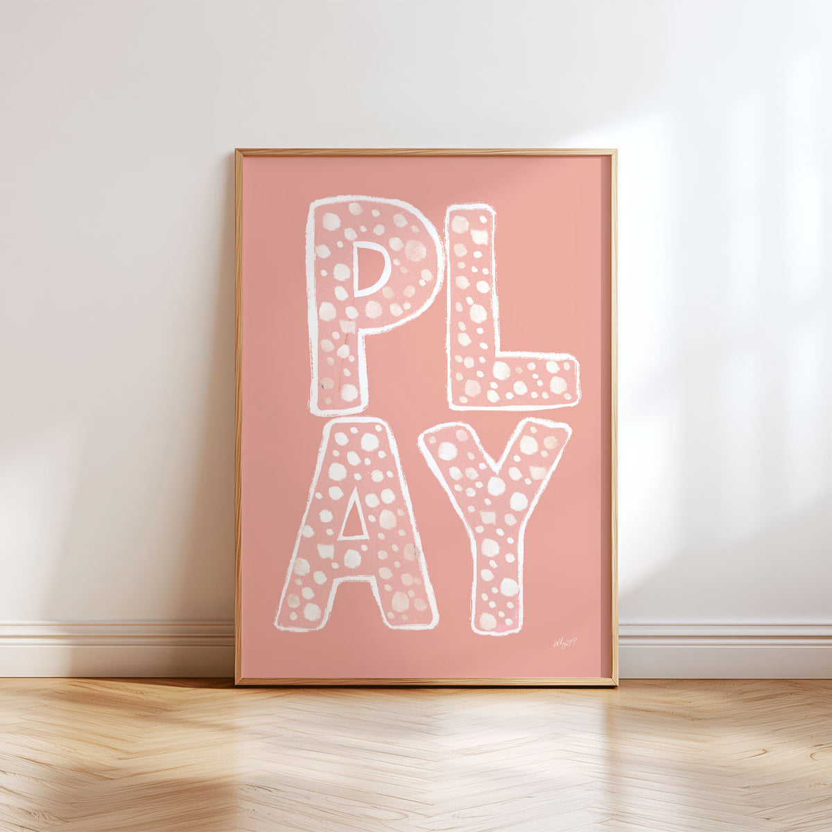 Play Lettering Poster
