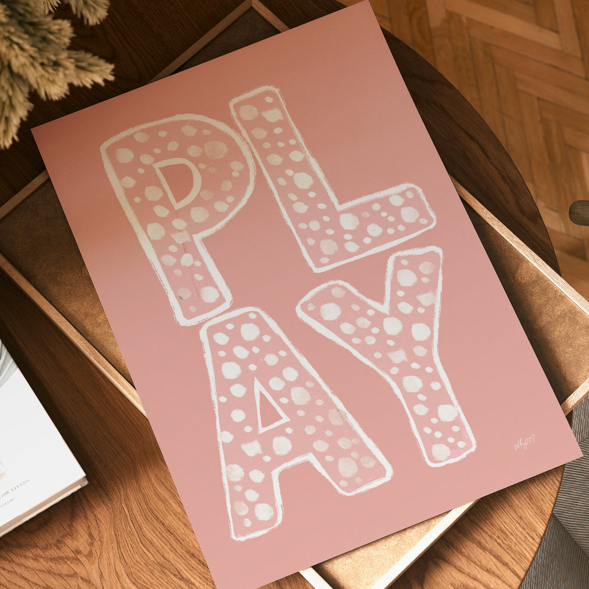 Play Lettering Poster