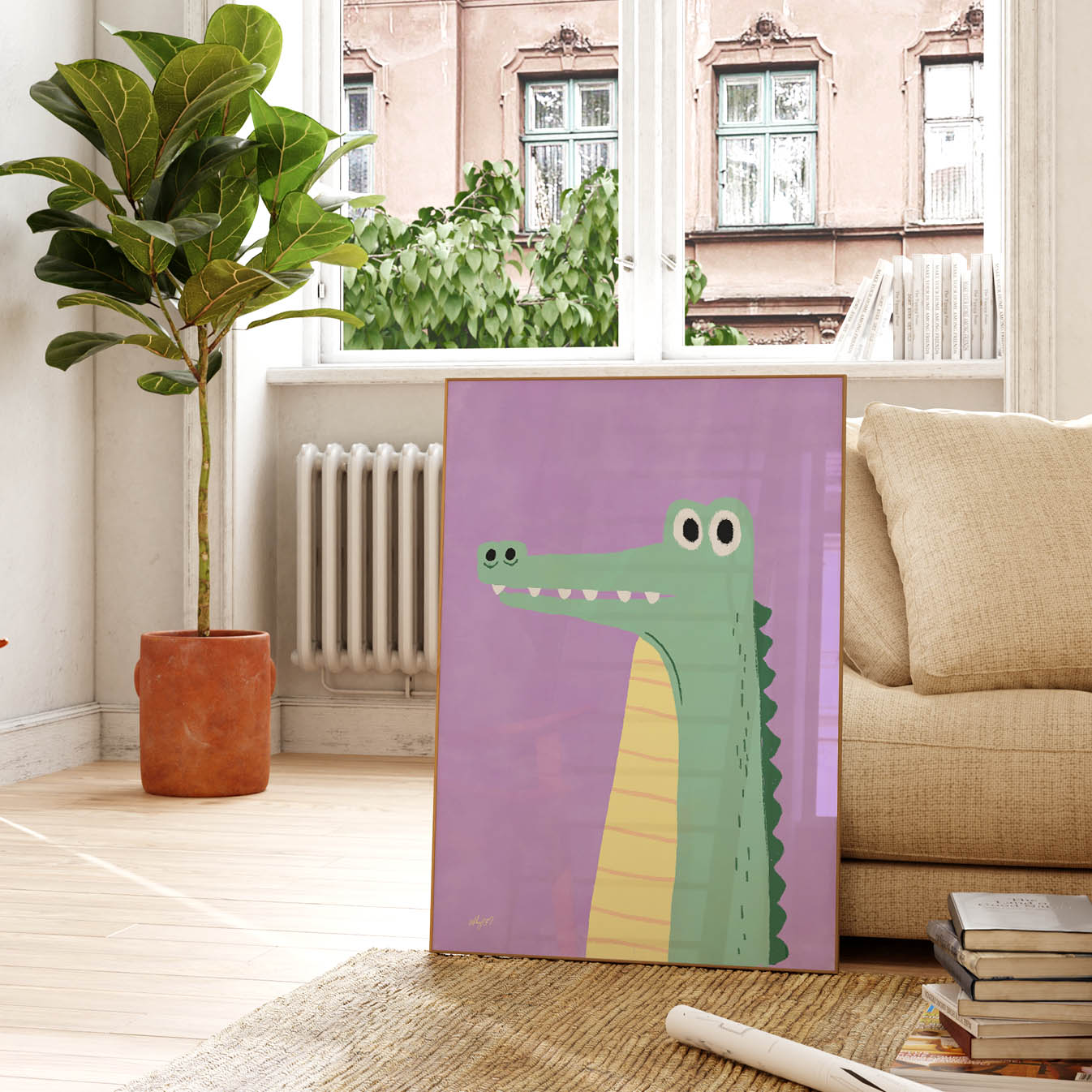 Friendly Croc Poster