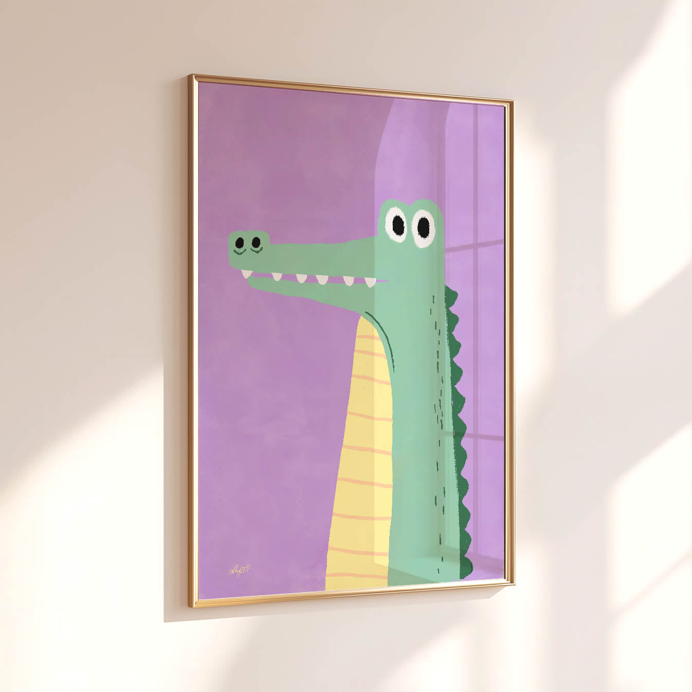 Friendly Croc Poster