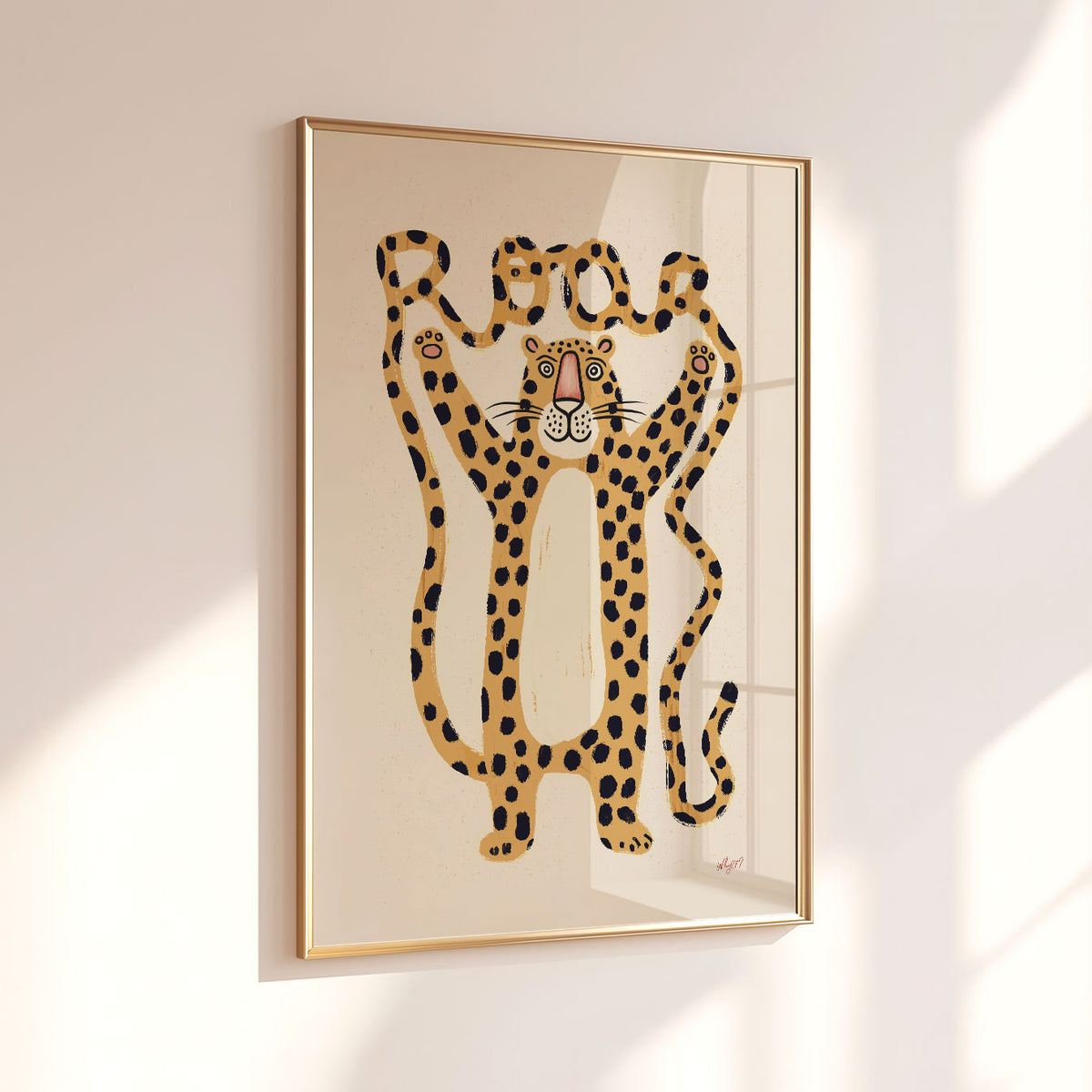 Roar Leopard Poster