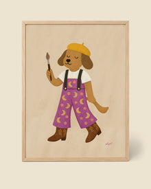 Malerhund-Poster