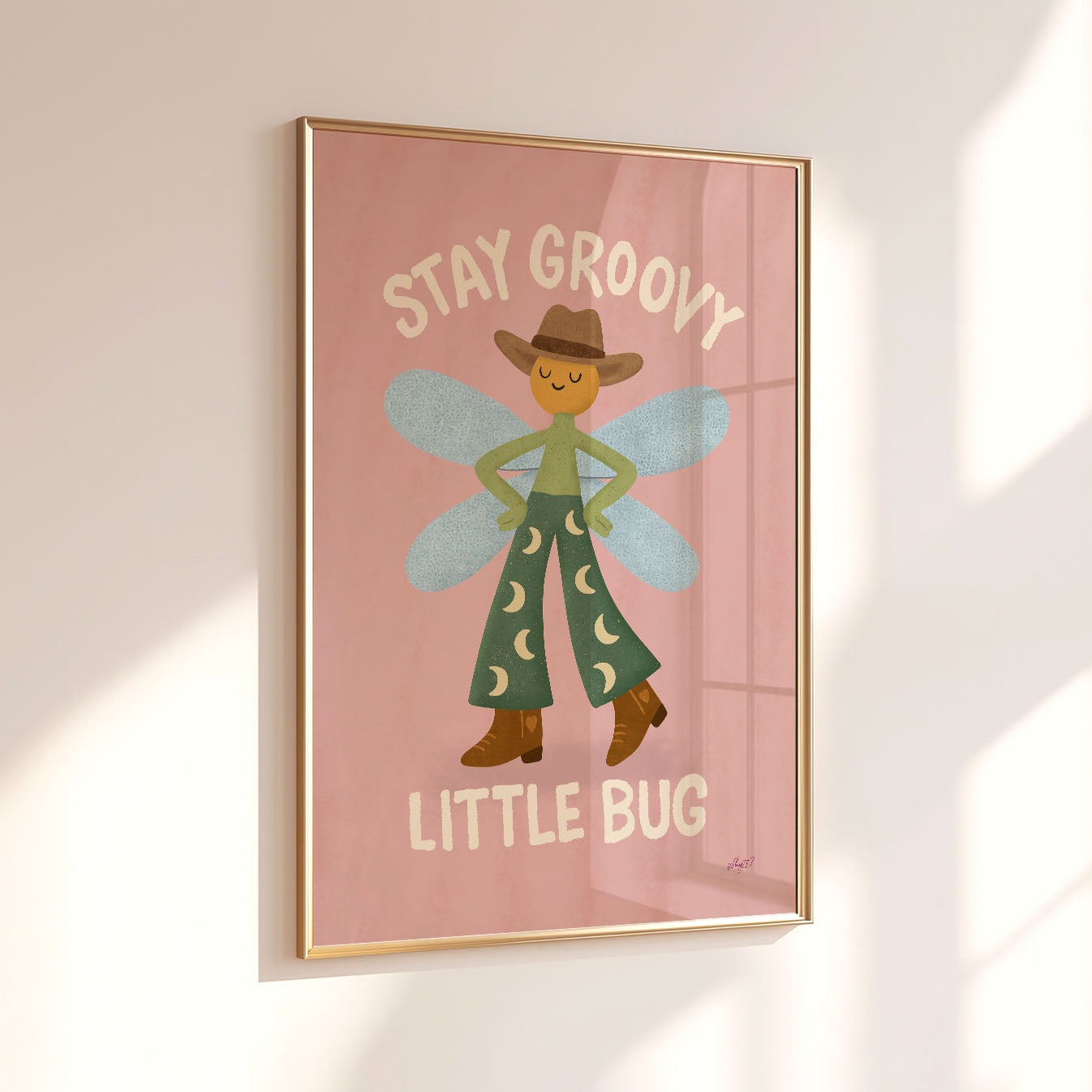 Stay Groovy Little Bug Poster