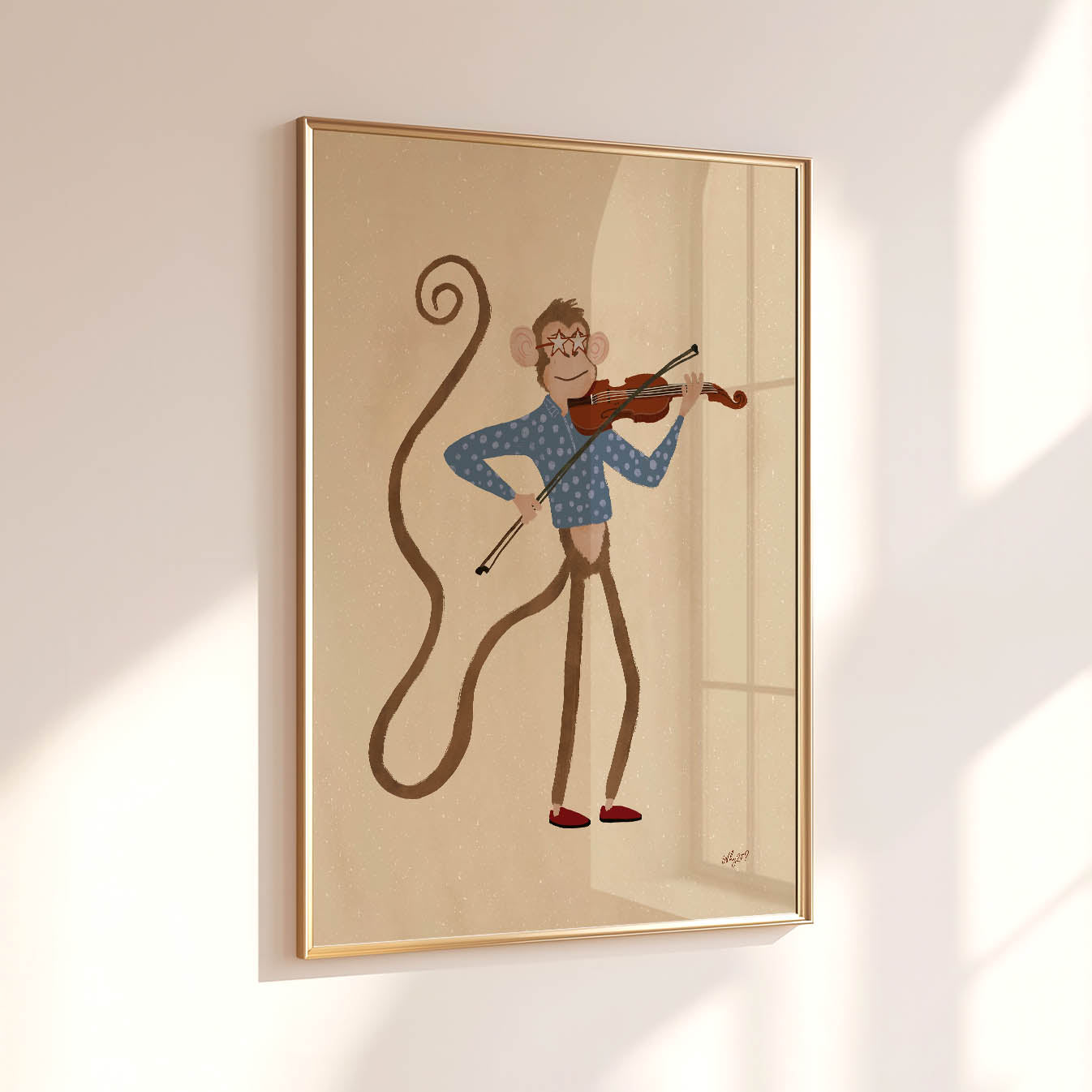 Melody Maker Monkey Poster