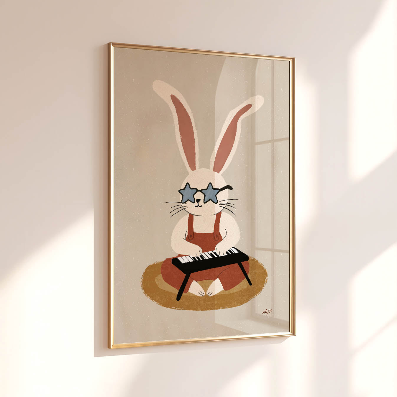 Little Keyboard Bunny Poster