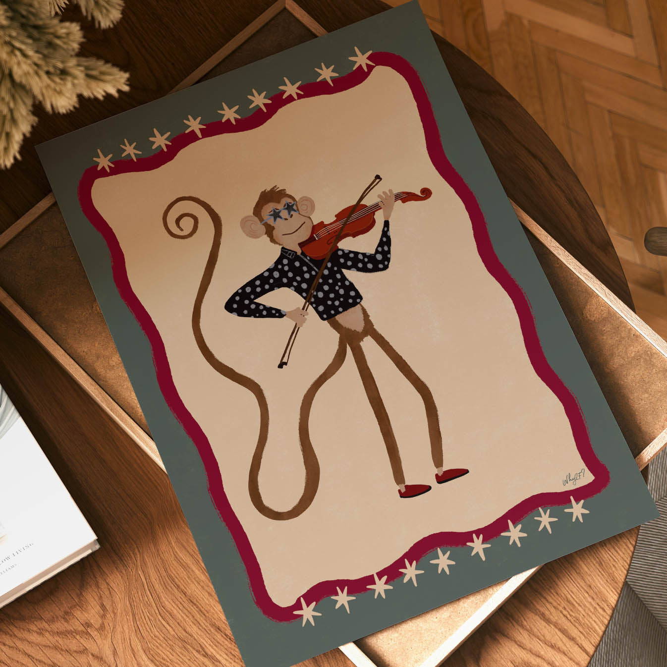 Little Virtuoso Monkey Poster