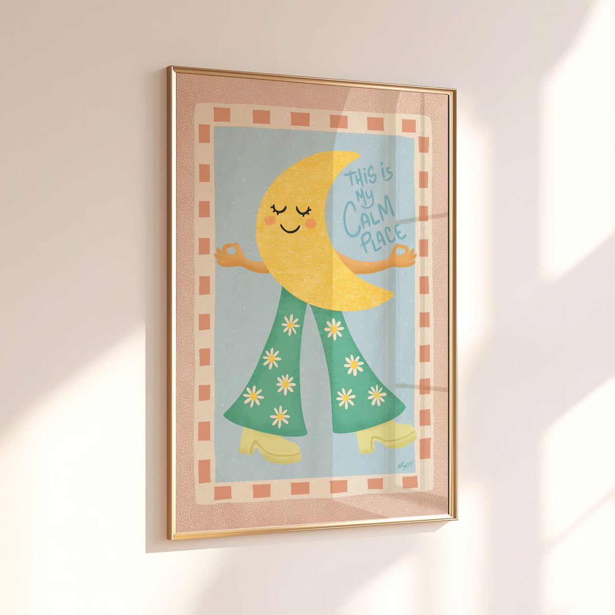 Moon And Stars Poster