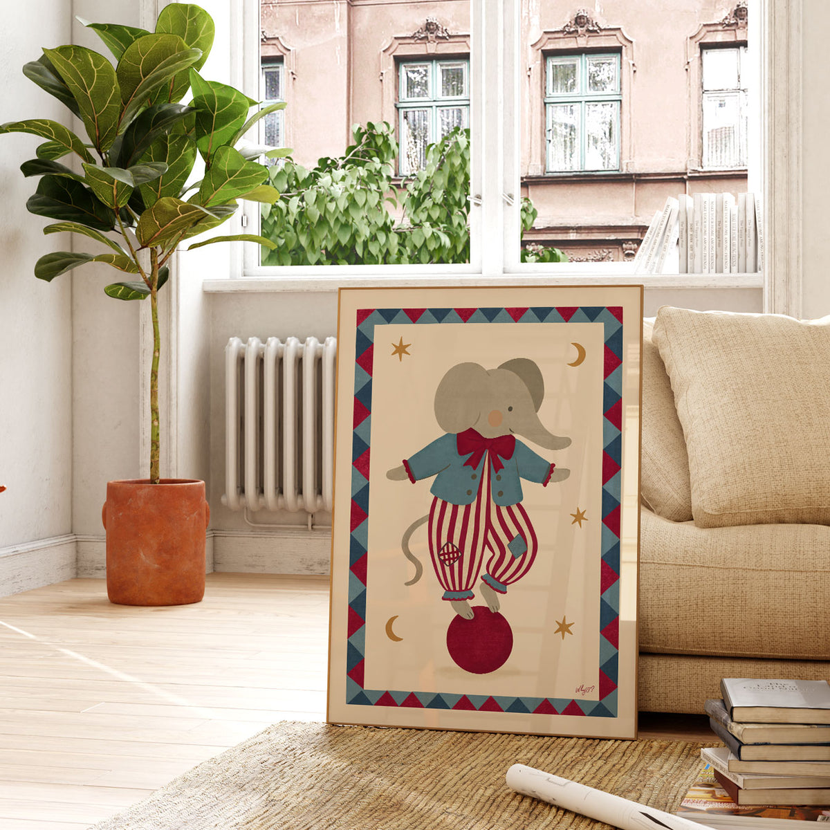 Circus Elephant Poster