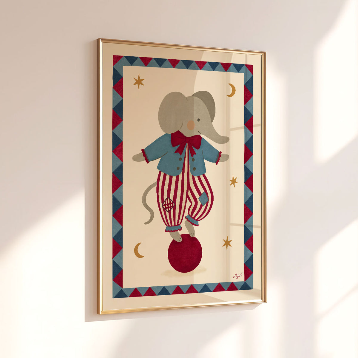 Circus Elephant Poster
