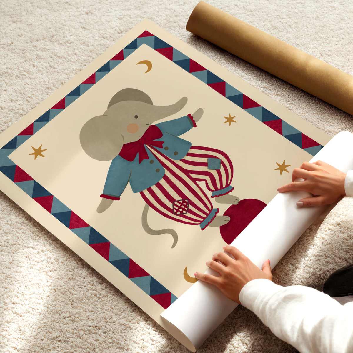 Circus Elephant Poster