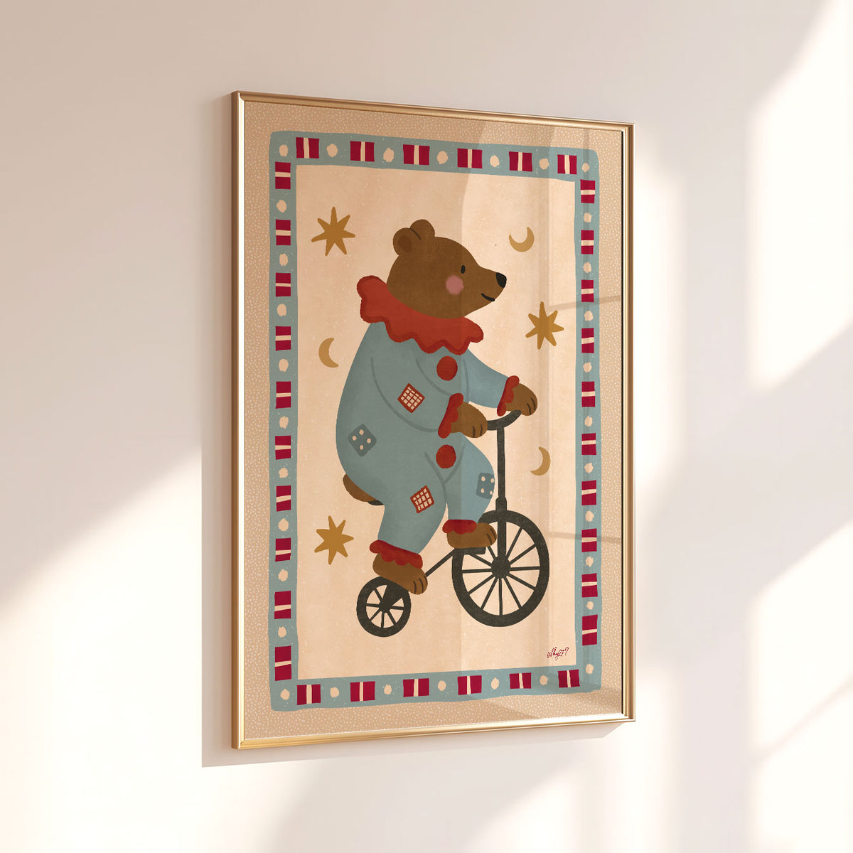 Circus Bear Poster