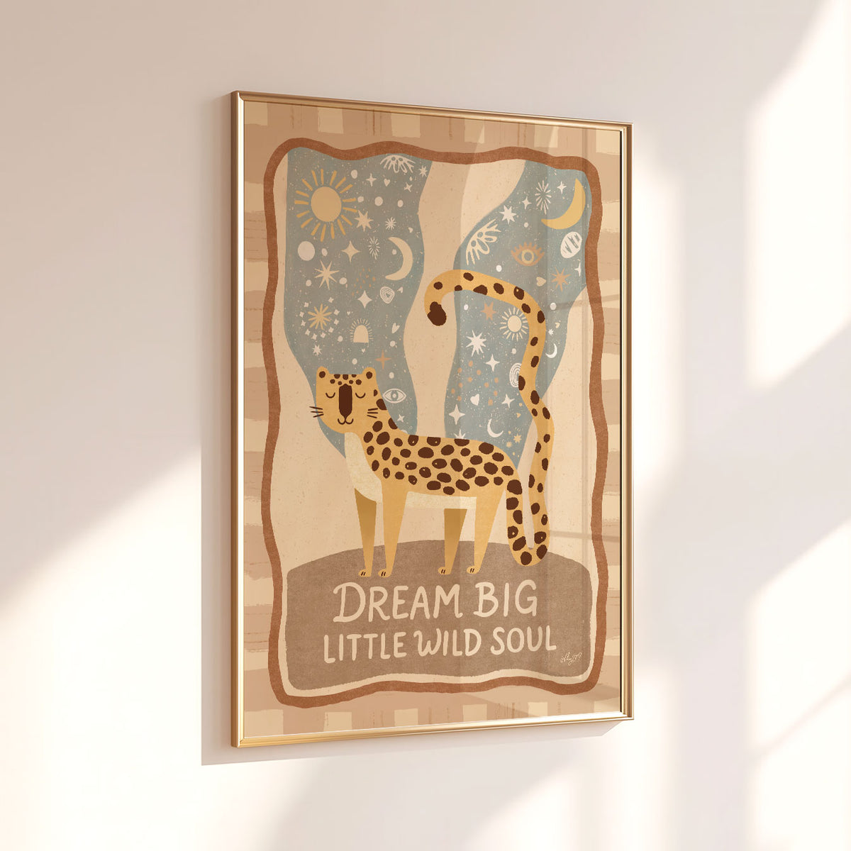 Dream Big Leopards Poster