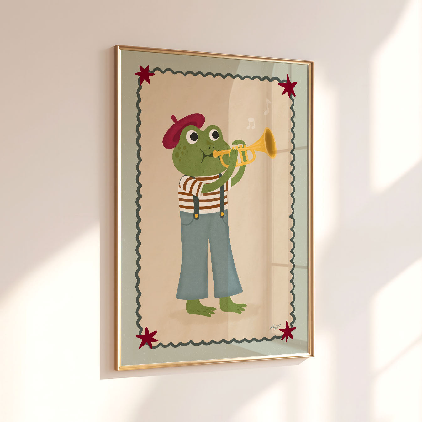 Trumpet Frog Poster