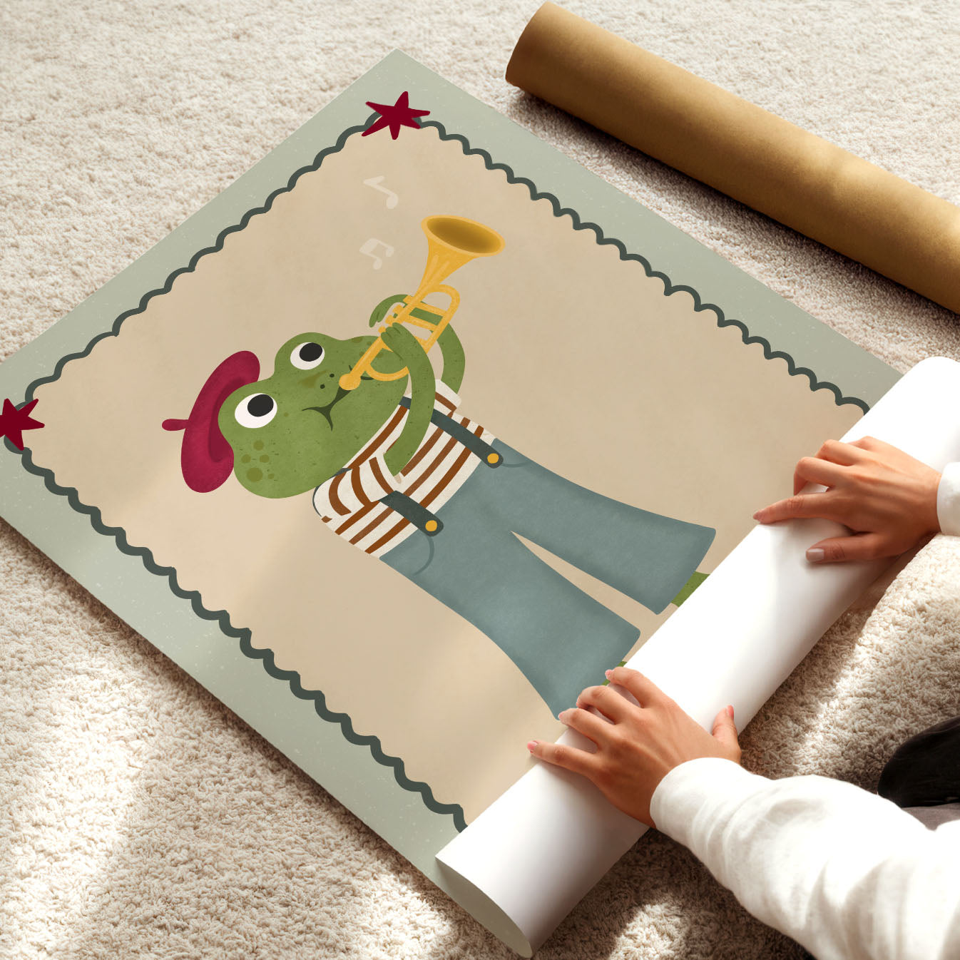 Trumpet Frog Poster