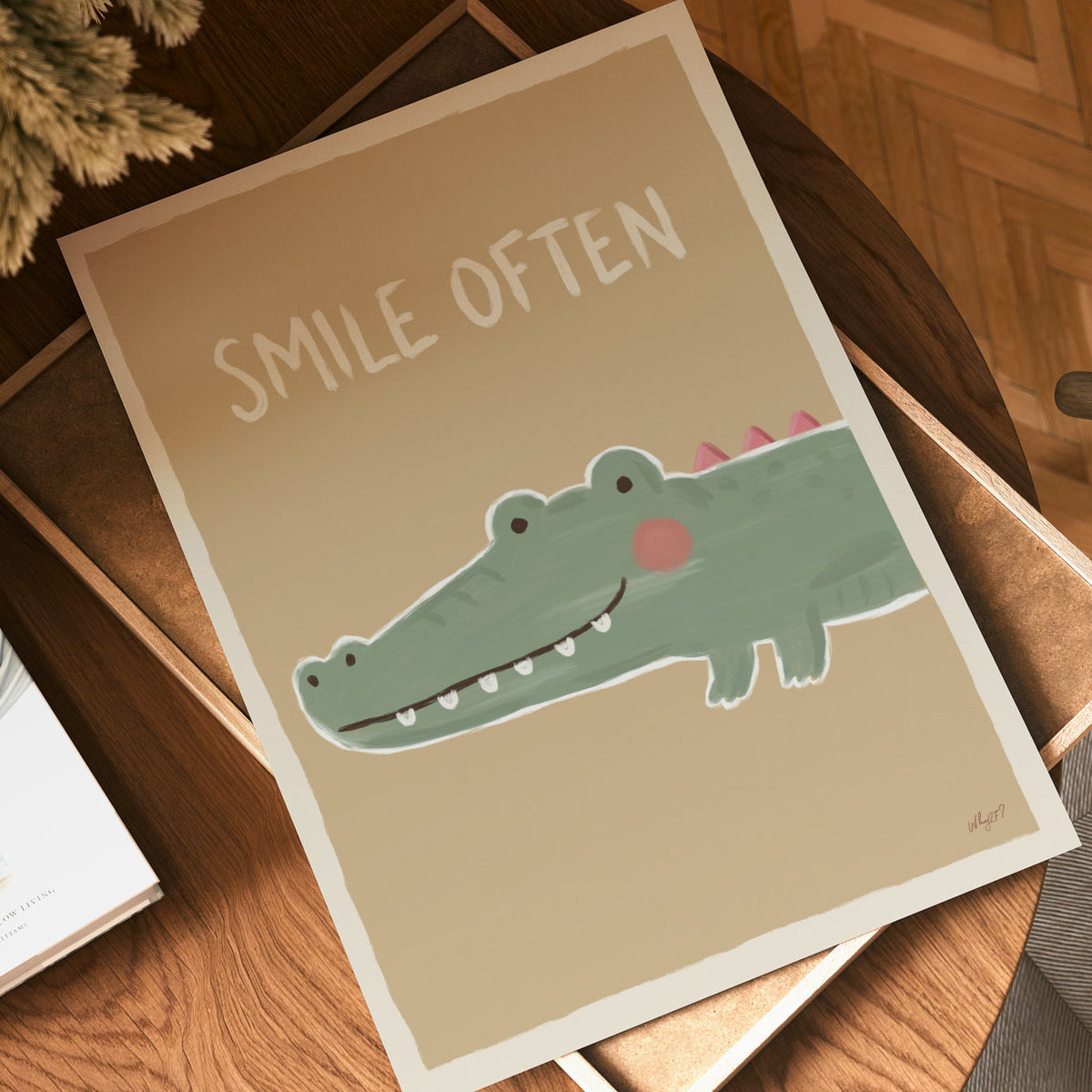 Smile Often Crocodile Poster