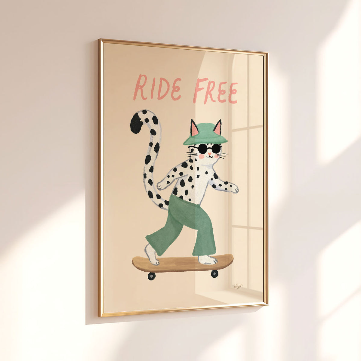 Ride Free Katzen-Poster