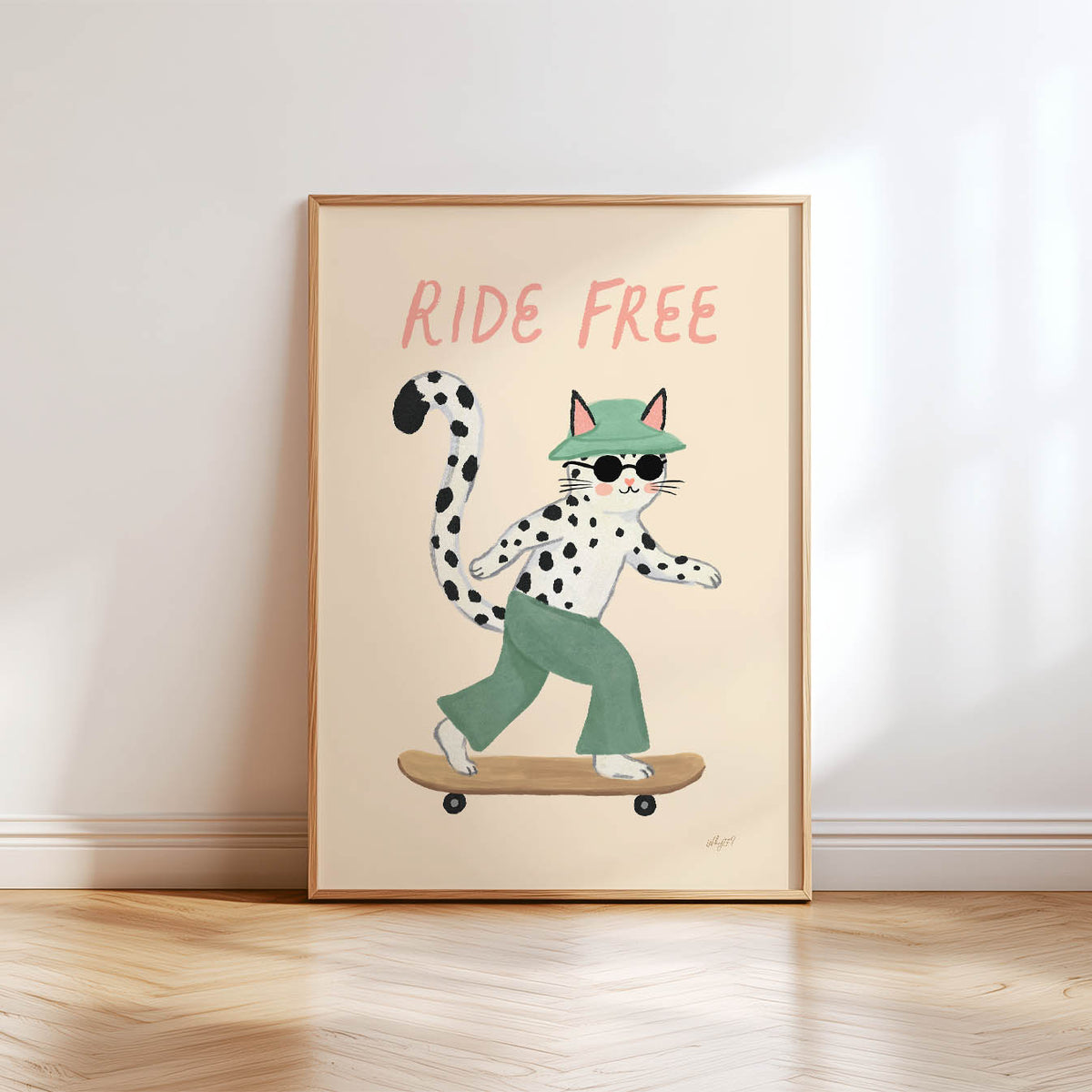 Ride Free Katzen-Poster