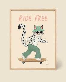 Ride Free Katzen-Poster