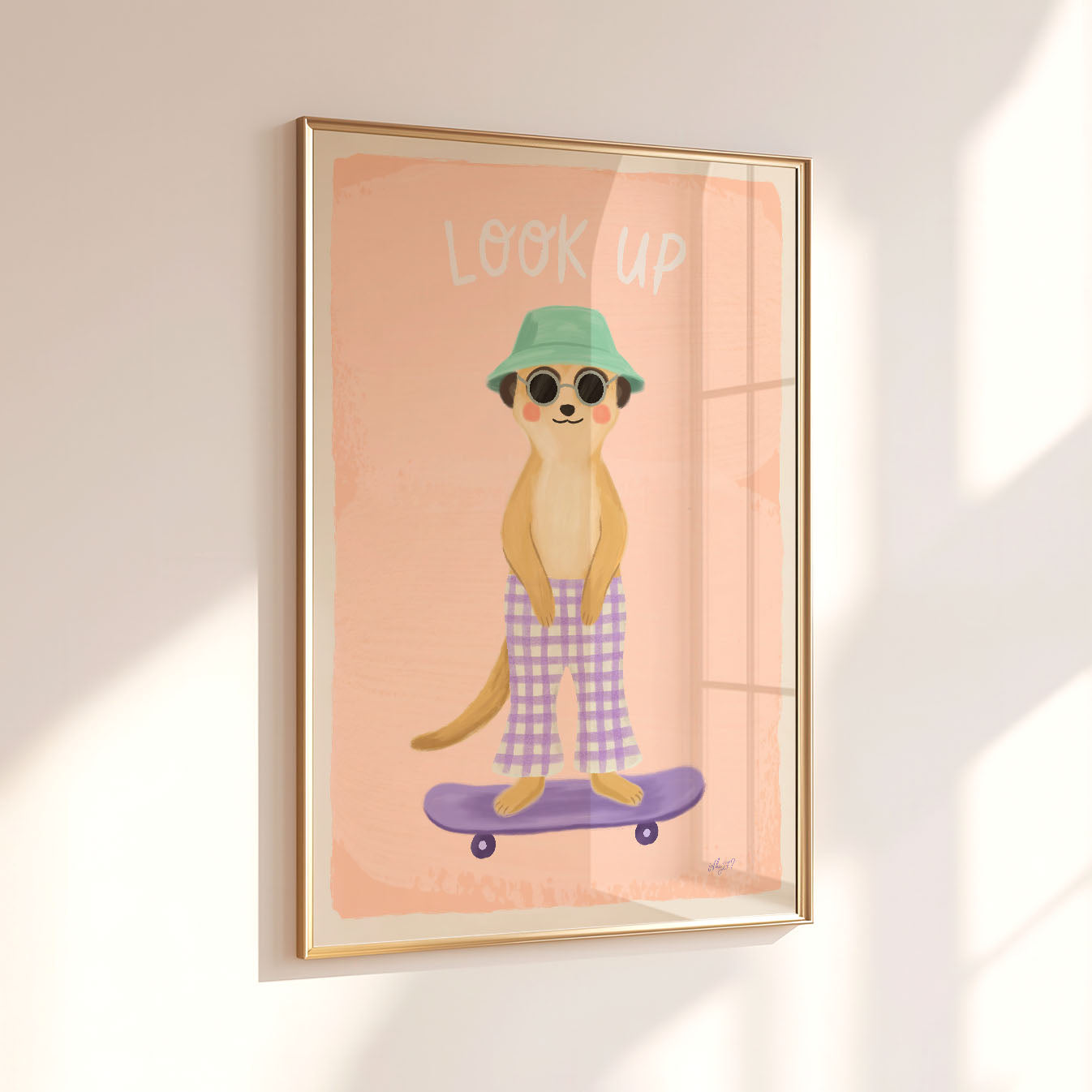 Look Up Meerkat Poster