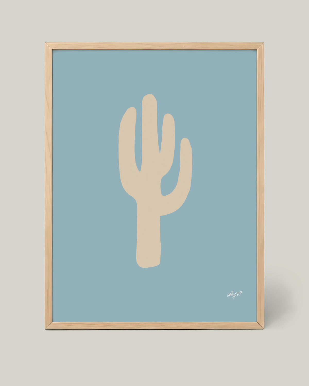 Cactus Poster framed mockup