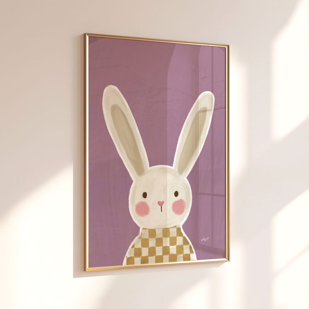 Rabbit Portrait Poster