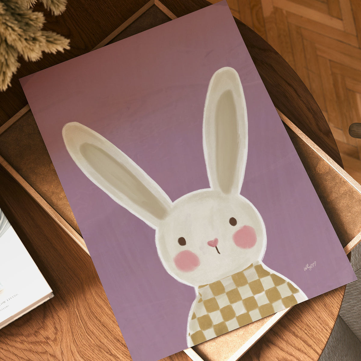 Rabbit Portrait Poster