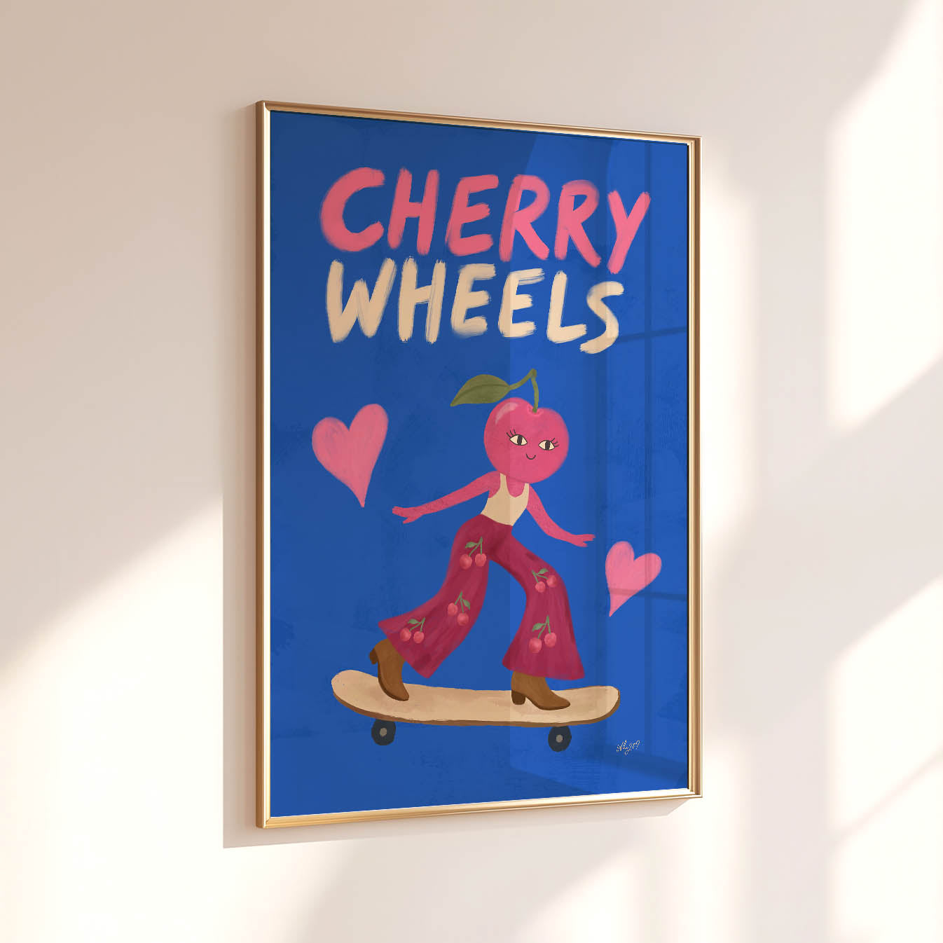 Cherry Skater Poster