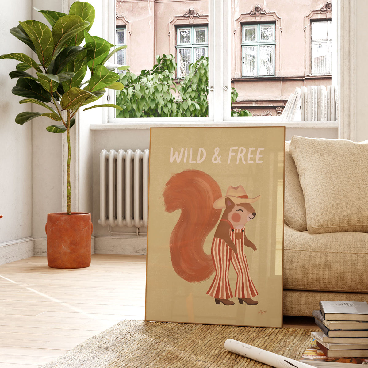 Wild And Free Squirrel Poster