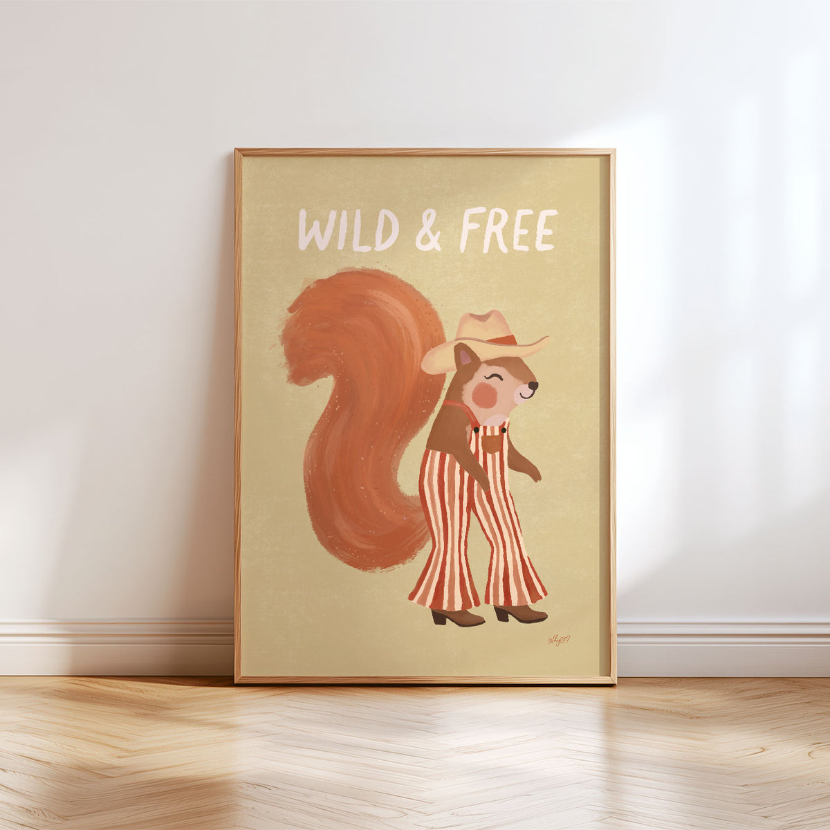 Wild And Free Squirrel Poster