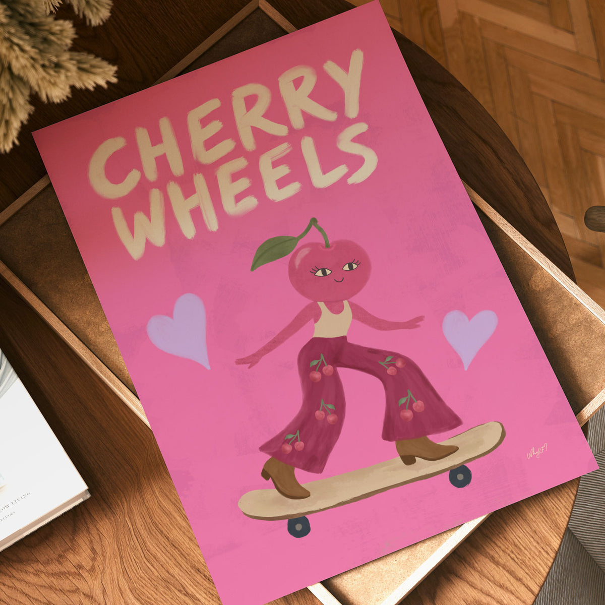 Cherry Wheels Poster
