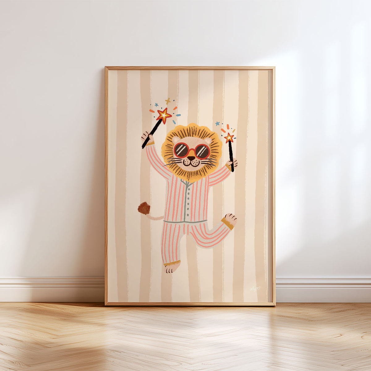 Sparkling Lion Poster