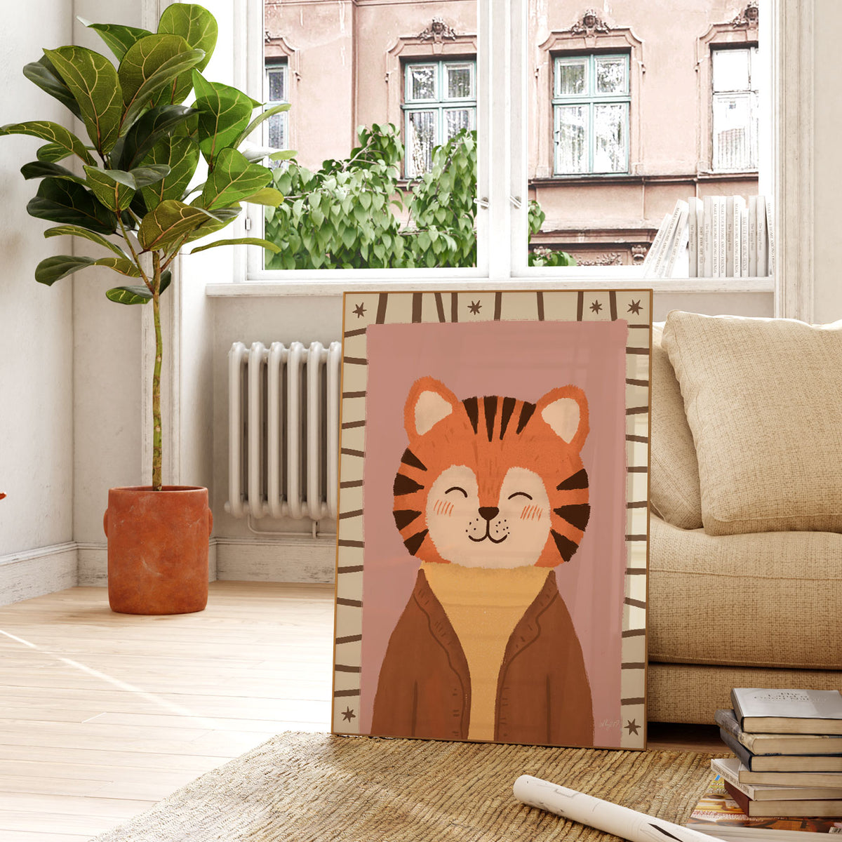 Formal Tiger Cream Poster