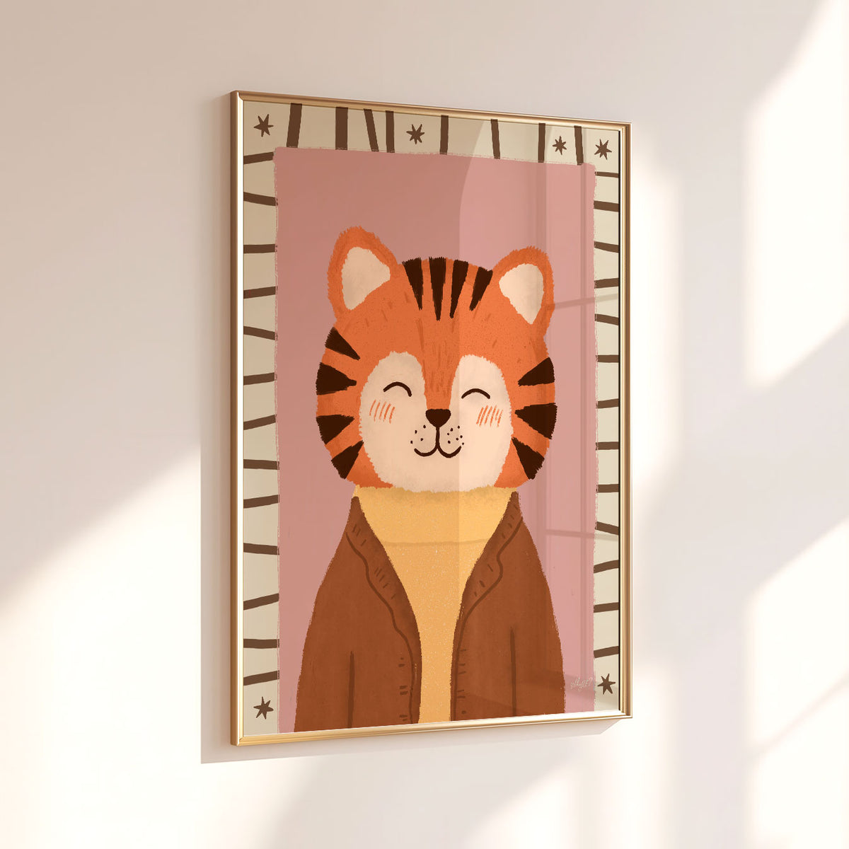 Formal Tiger Cream Poster