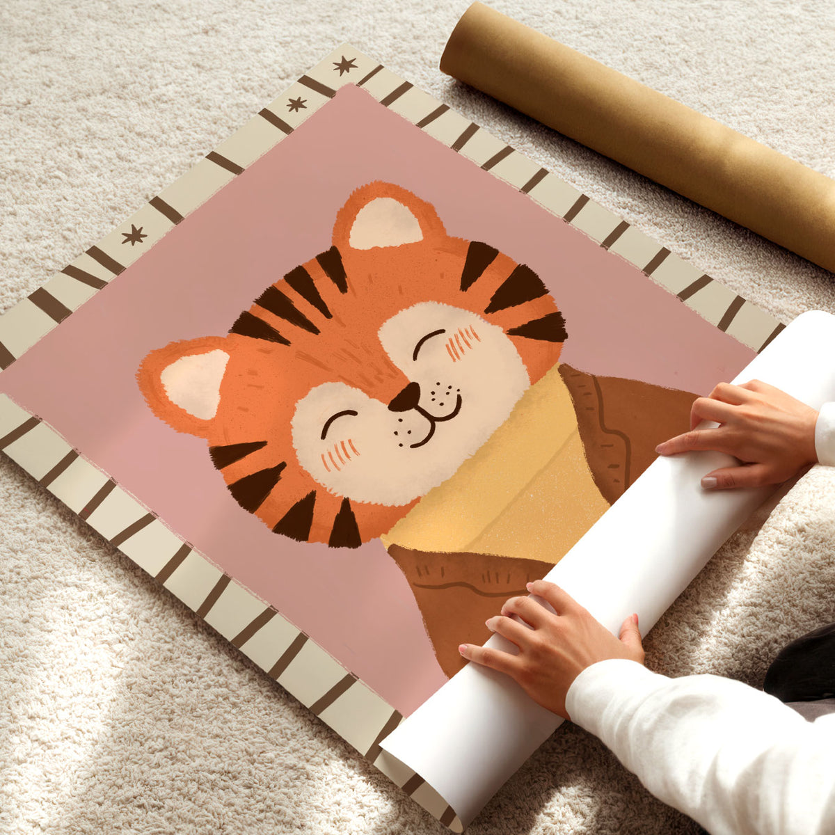 Formal Tiger Cream Poster