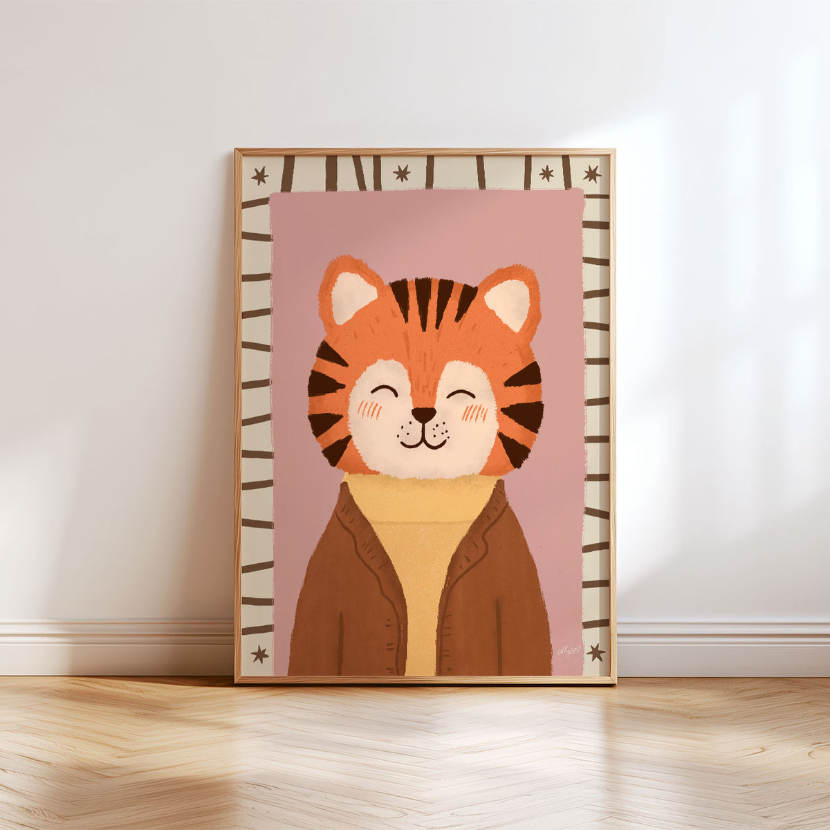Formal Tiger Cream Poster