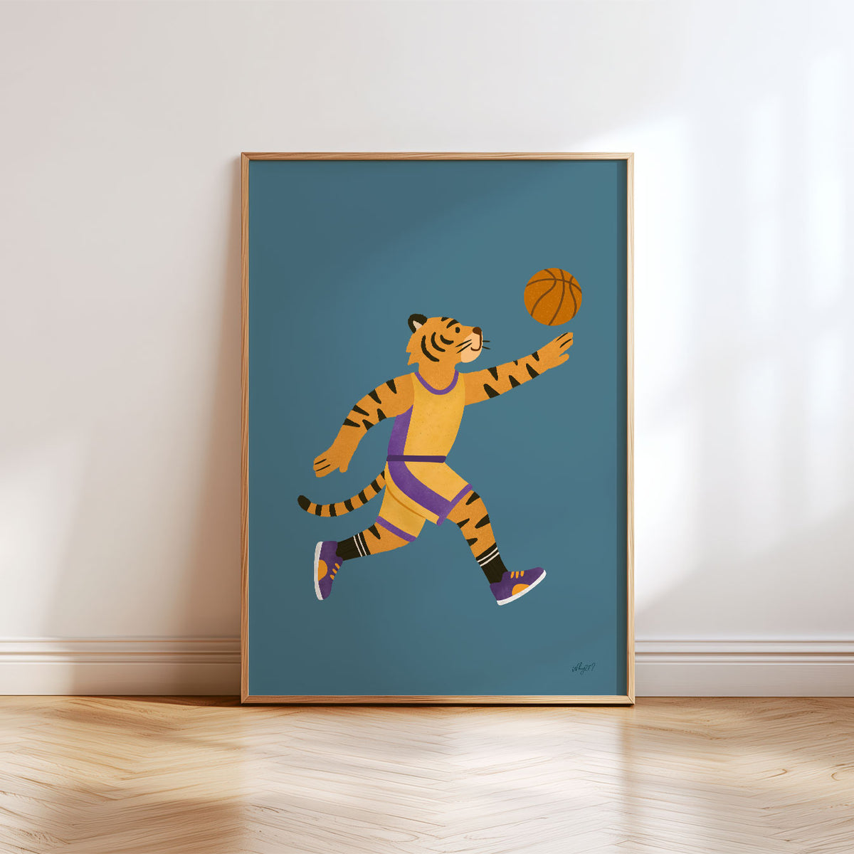 Basketball Tiger Poster